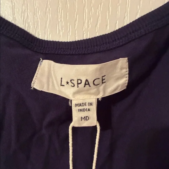 NWT Anthropologie x LSPACE Tie-Waist Blue Maxi Dress Sz M - Picture 7 of 10